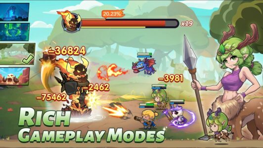 Screenshot Mini Heroes: Magic Throne Mod APK