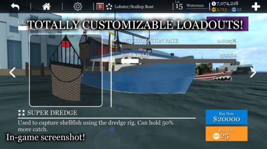 Screenshot Ship Simulator Fishing Game Mod APK