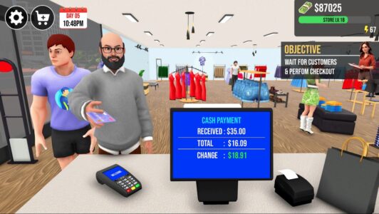 Screenshot My Clothing Store Simulator 3d Mod APK