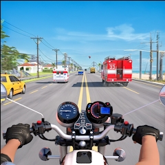 Download Traffic Bike Rush Driving City Mod Apk v1.0.1 (No Ads) Latest 2025