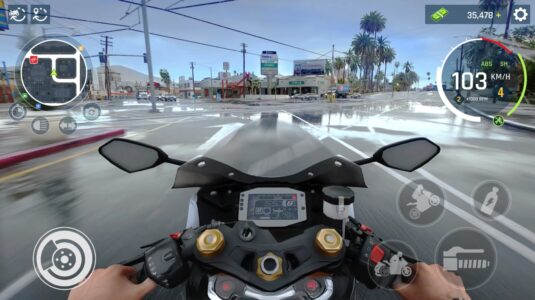 Screenshot Real Moto Driving Racing World Mod APK