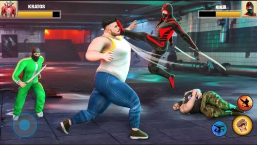 Screenshot Ninja Superhero Fighting Games: Shadow Last Fight Mod APK