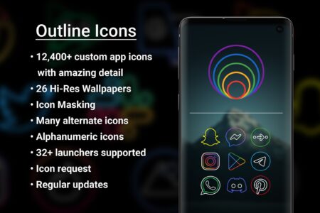 Screenshot Outline Icons - Icon Pack Mod APK