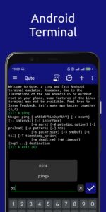 Screenshot Qute: Terminal Emulator Mod APK