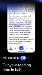 Screenshot Speechify Text to Speech Voice Mod APK