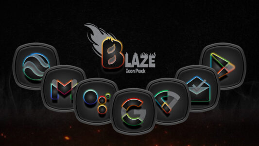 Screenshot Blaze Dark Icon Pack Mod APK