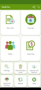 Screenshot Shift Work Calendar - FlexR Mod APK