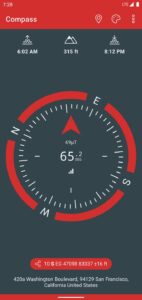 Screenshot Compass & Altimeter Mod APK