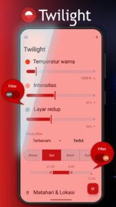 Screenshot Twilight: Blue light filter Mod APK