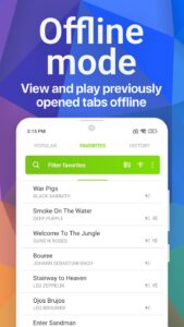 Screenshot Songsterr Guitar Tabs & Chords Mod APK