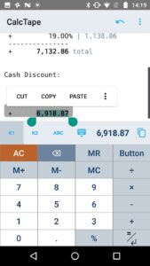 Screenshot CalcTape Calculator with Tape Mod APK