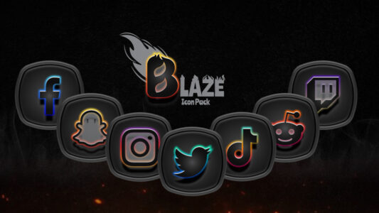 Screenshot Blaze Dark Icon Pack Mod APK