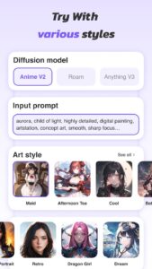 Screenshot Anime Art - AI Art Generator Mod APK