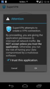 Screenshot SuperVPN Fast VPN Client Mod APK