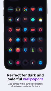 Screenshot Hera Dark: Circle Icon Pack Mod APK