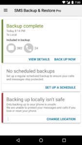 Screenshot SMS Backup & Restore Pro Mod APK