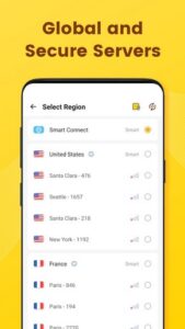 Screenshot Yoga VPN -Secure Proxy VPN Mod APK