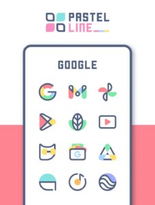 Screenshot PastelLine IconPack Mod APK