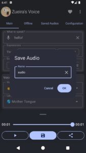 Screenshot Zueira’s Voice: Text to Speech Mod APK