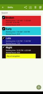 Screenshot Shift Work Calendar - FlexR Mod APK