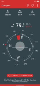 Screenshot Compass & Altimeter Mod APK