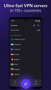 Screenshot VPN Proton: Fast & Secure VPN Mod APK