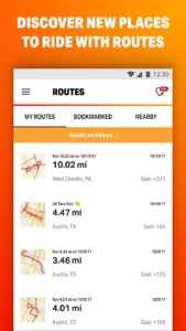 Screenshot Map My Ride GPS Cycling Riding Mod APK