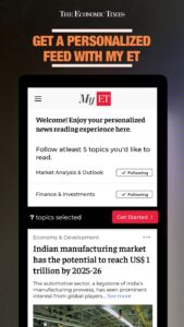 Screenshot Economic Times : Business News Mod APK