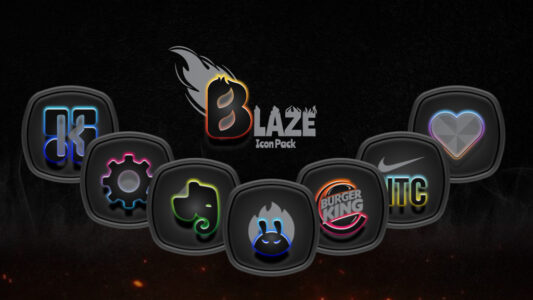 Screenshot Blaze Dark Icon Pack Mod APK