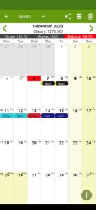 Screenshot Shift Work Calendar - FlexR Mod APK