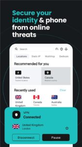 Screenshot Surfshark: Secure VPN service Mod APK