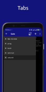 Screenshot Qute: Terminal Emulator Mod APK