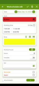 Screenshot Shift Work Calendar - FlexR Mod APK