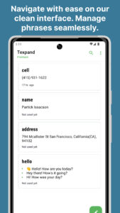 Screenshot Texpand: Text Expander Mod APK