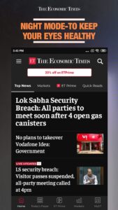 Screenshot Economic Times : Business News Mod APK