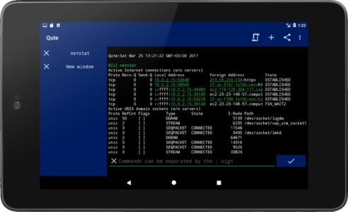 Screenshot Qute: Terminal Emulator Mod APK