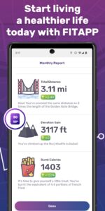 Screenshot Running Tracker App - FITAPP Mod APK