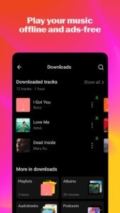 Screenshot Yandex Music Mod APK