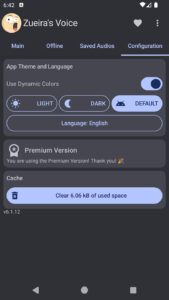 Screenshot Zueira’s Voice: Text to Speech Mod APK