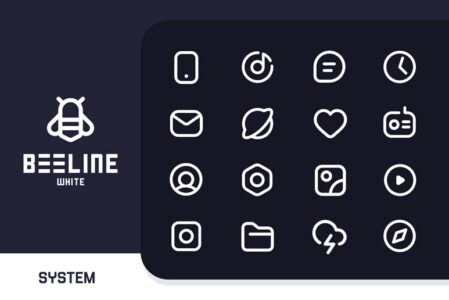 Screenshot BeeLine White Iconpack Mod APK