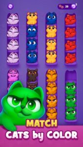 Screenshot Kitty Sort: Twisted Tails Mod APK