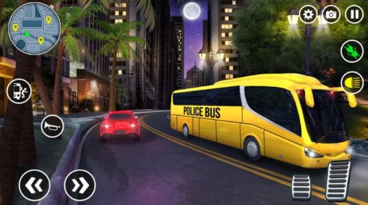 Screenshot Police Bus Simulator Bus Games Mod APK