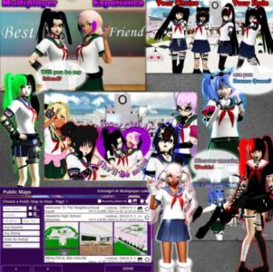 Screenshot SchoolGirl AI 3D Anime Sandbox Mod APK