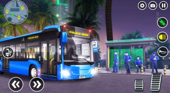 Screenshot Police Bus Simulator Bus Games Mod APK