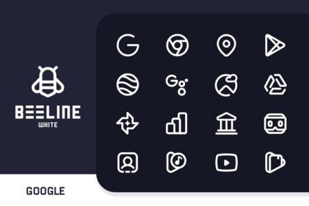 Screenshot BeeLine White Iconpack Mod APK