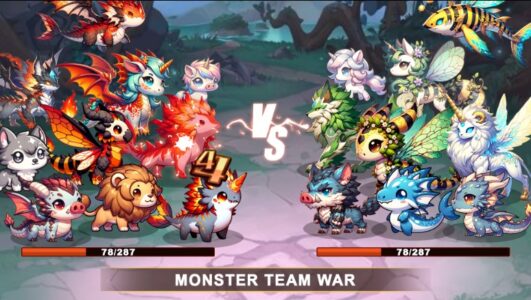 Screenshot aster Fusion : Monster War Mod APK