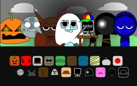 Screenshot Sprunki Halloween Sprunk Box Mod APK