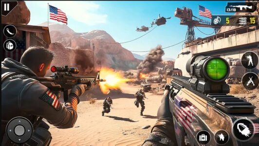 Screenshot Fps Games Offline Gun Shooting Mod APK