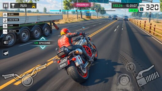 Screenshot City Traffic Bike Simulator Mod APK