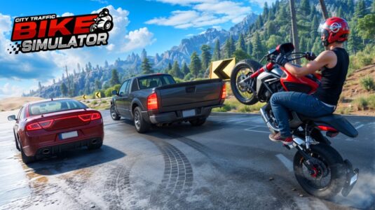 Screenshot City Traffic Bike Simulator Mod APK